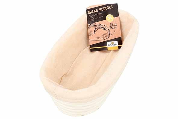 Birkmann  Bread Buddies rijsmand ovaal met katoenen hoes