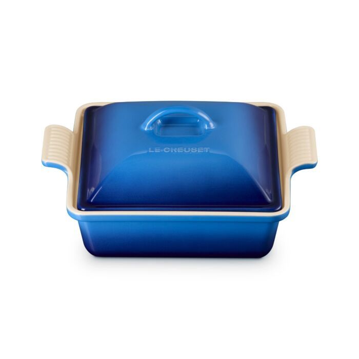 Le Creuset ovenwchaal vierkant heritage 23cm Azure