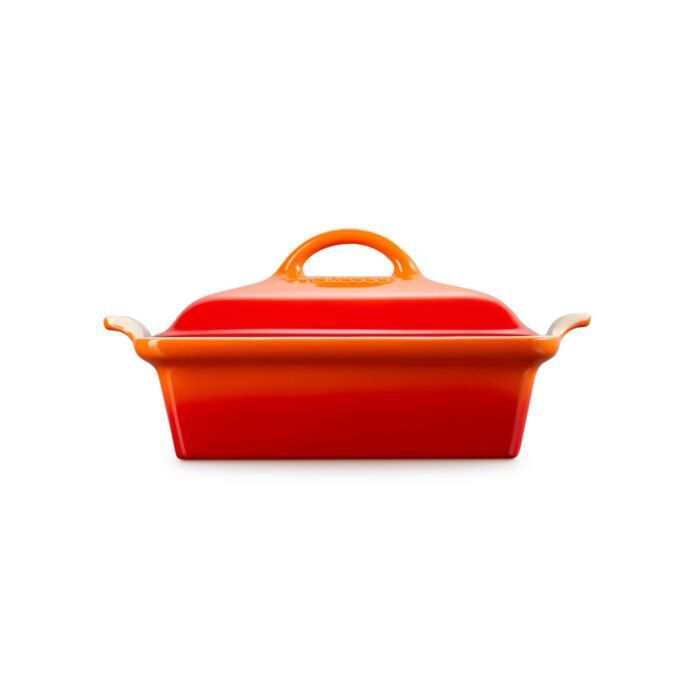 Le Creuset Heritage ovenschaal met deksel oranje