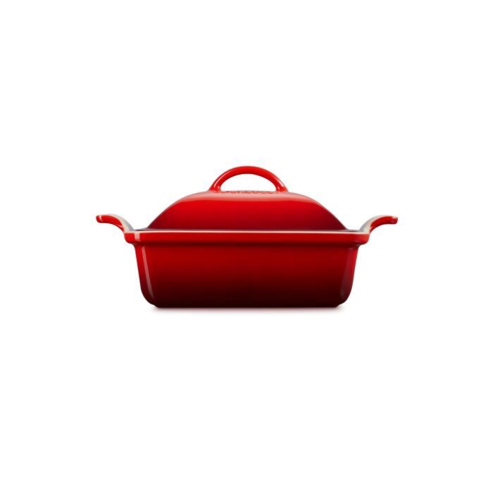 Le Creuset Heritage ovenschaal met deksel rood