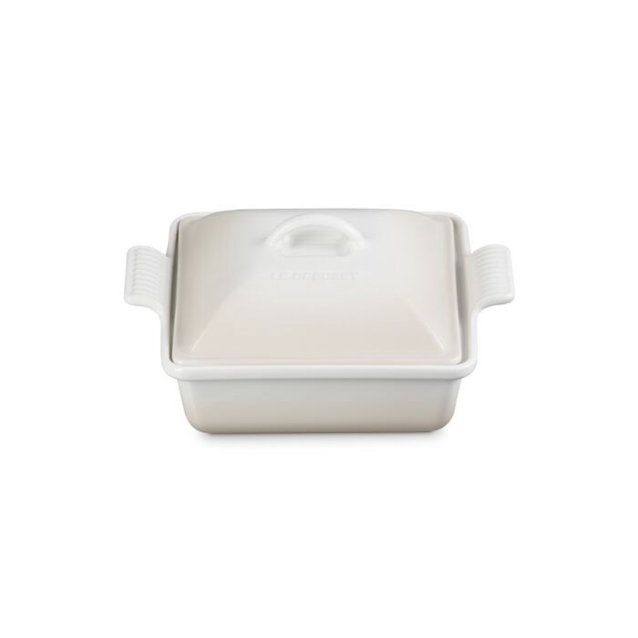 Le Creuset Heritage ovenschaal met deksel merinque