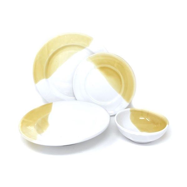 Taste of Puglia Schaaltjes 12cm set 2 st. Geel