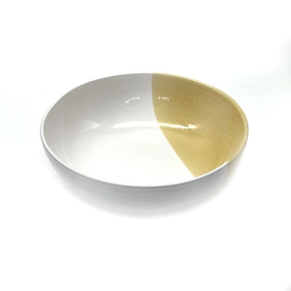 Taste of Puglia Salade/Fruitschaal Hoge Rand 28cm  Geel