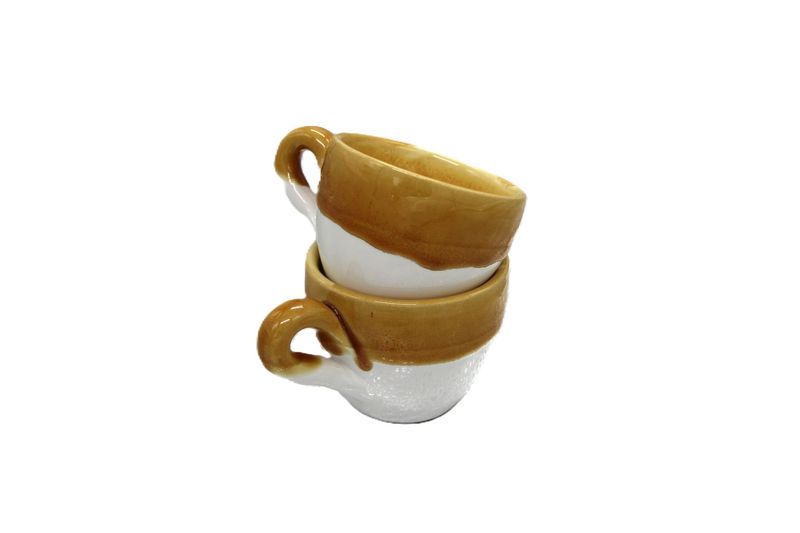 Taste of Puglia Espressokopjes set 2 st. Geel