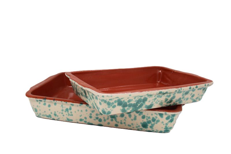 Taste of Puglia Ovenschaal 32cm Spetters groen
