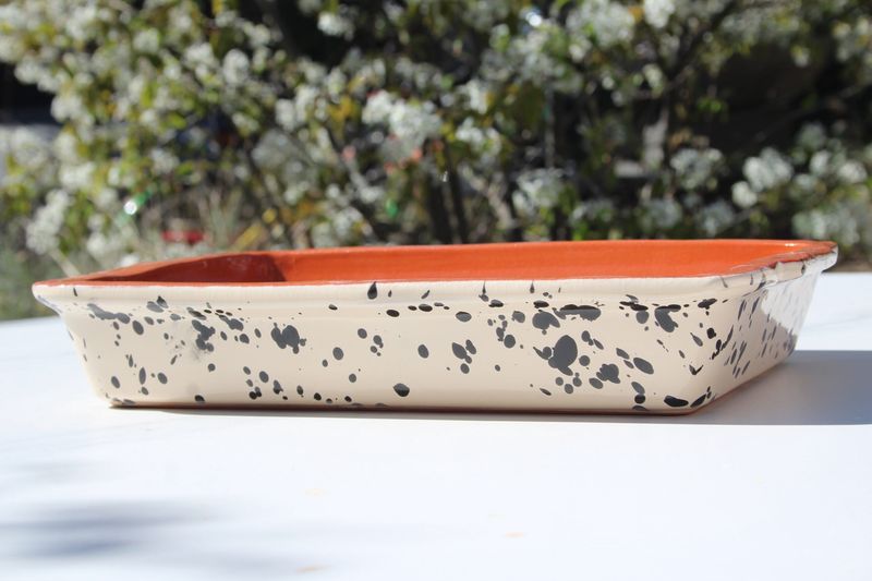 Taste of Puglia Ovenschaal 32cm Spetters Zwart