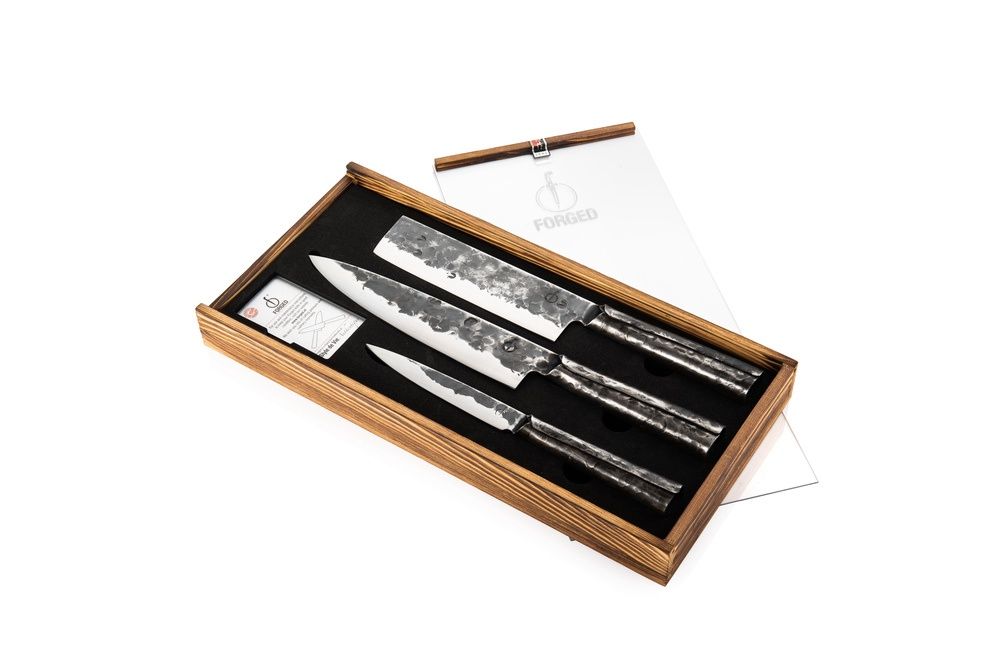Forged Brute 3-delig: koksmes, hakbijl