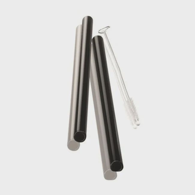 GEFU Glazen rietjes FUTURE -18 cm - 4 stuks