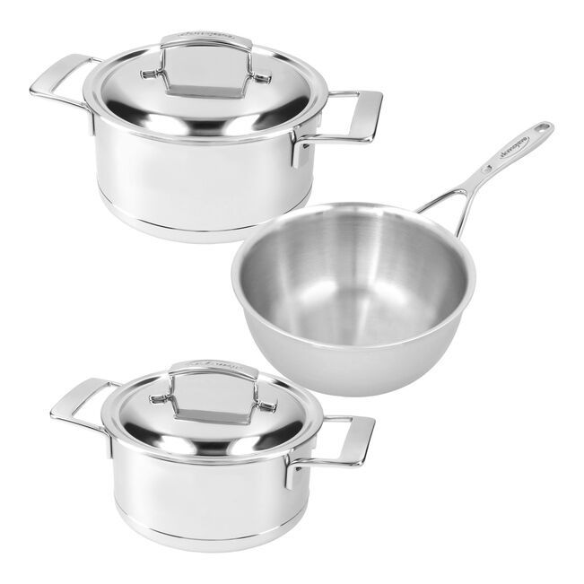 Demeyere Silver 7 Pannenset 3-delig