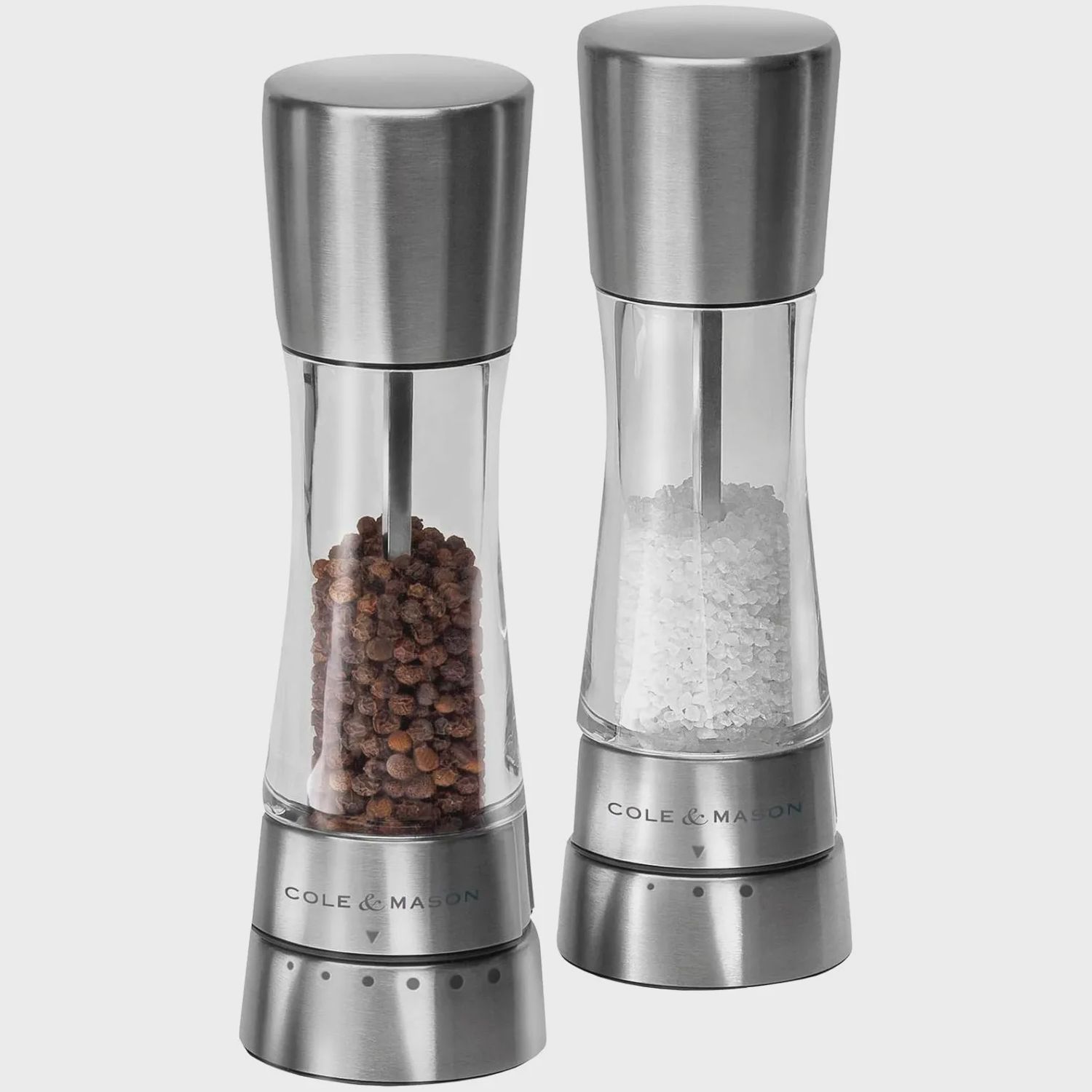 Cole en Mason Derwent Salt en Pepper set RVS
