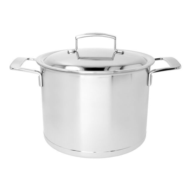 DeMeyere Silver7 kookpan hoog 24cm 8 liter
