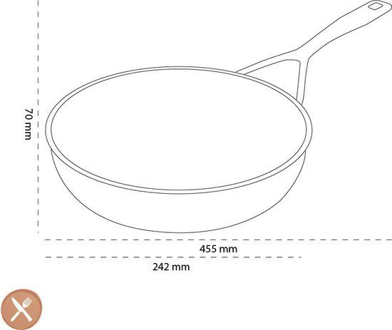 Demeyere Alu Pro 5 Ceraforce extra hoge Koekenpan 28 cm