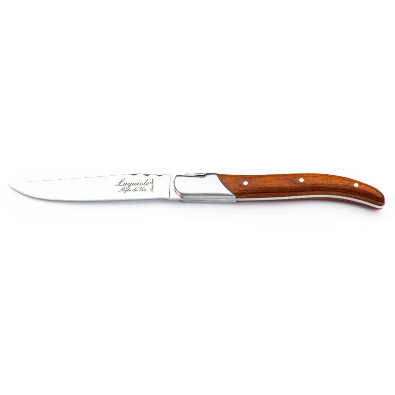 Laguiole Style de Vie Steakmessen Luxury Line - Set van 6 - Rozenhout