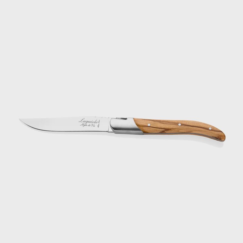 Styledevie Steakmessen Luxury Line - Set van 6 - Olijfhout