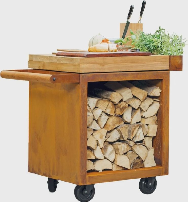 OFYR Mise en Place Corten Black 65 Pro Teak Wood