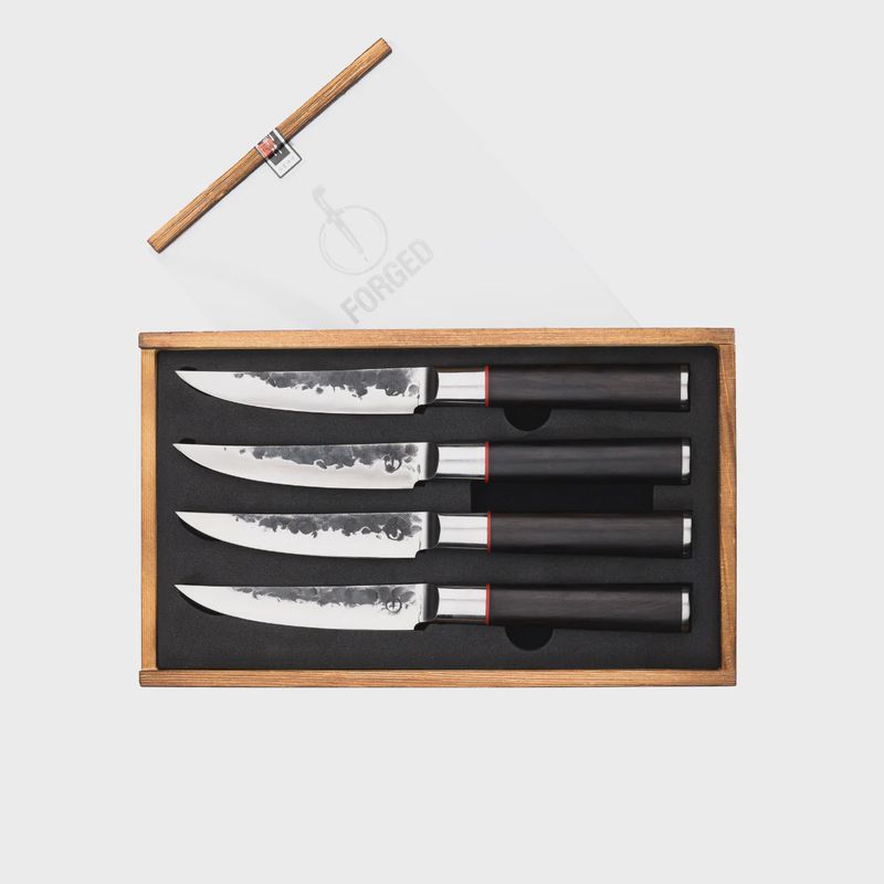 Forged Sebra  set 4 Steakmessen