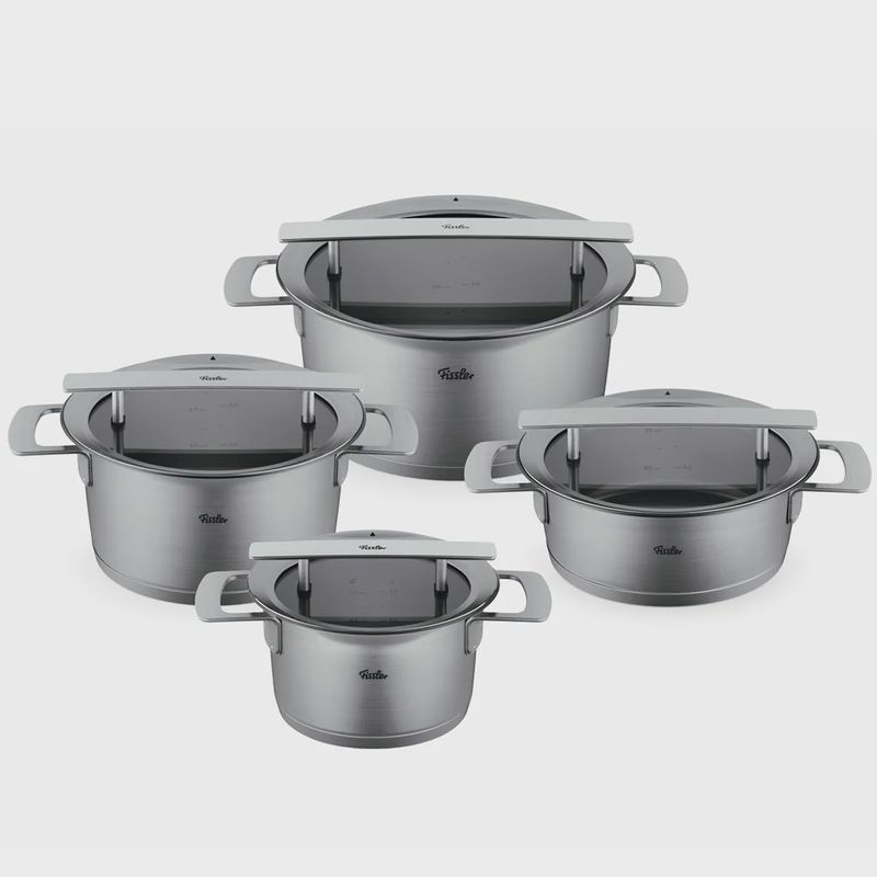 Fissler Phi Collection Pannenset met Glasdeksels, 4-delig