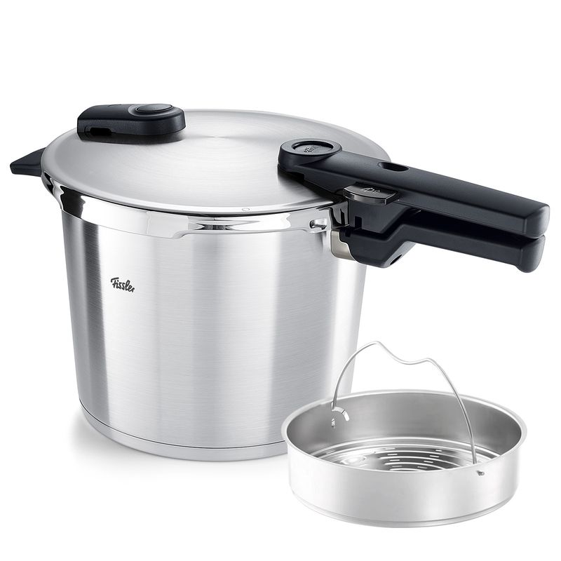 Fissler Vitaquick Premium Snelkookpan met Inzet, 6L