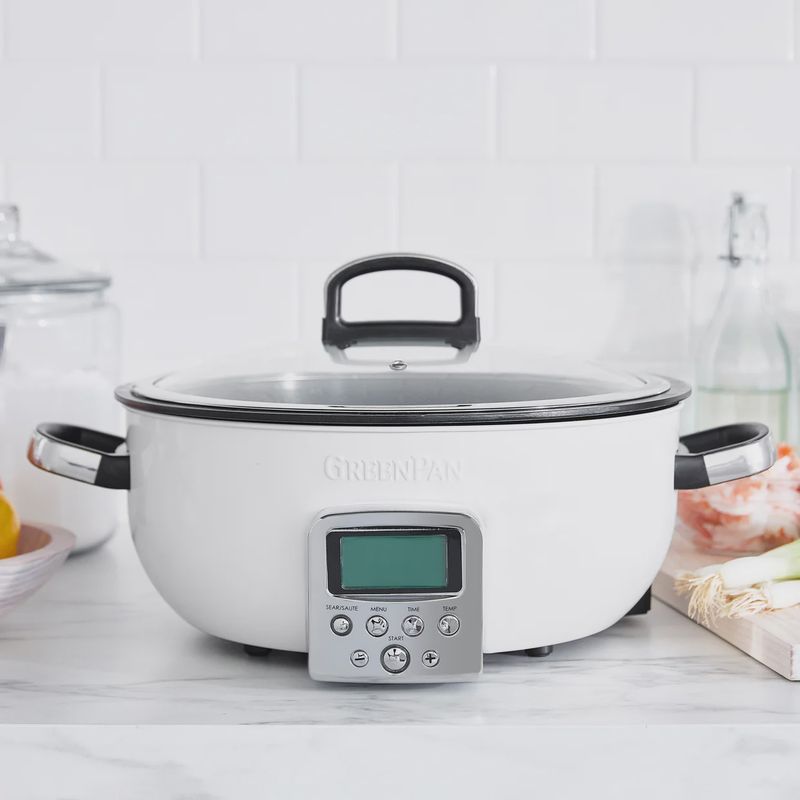 Greenpan Omnicooker-Elektrische wok Cream 5.6L