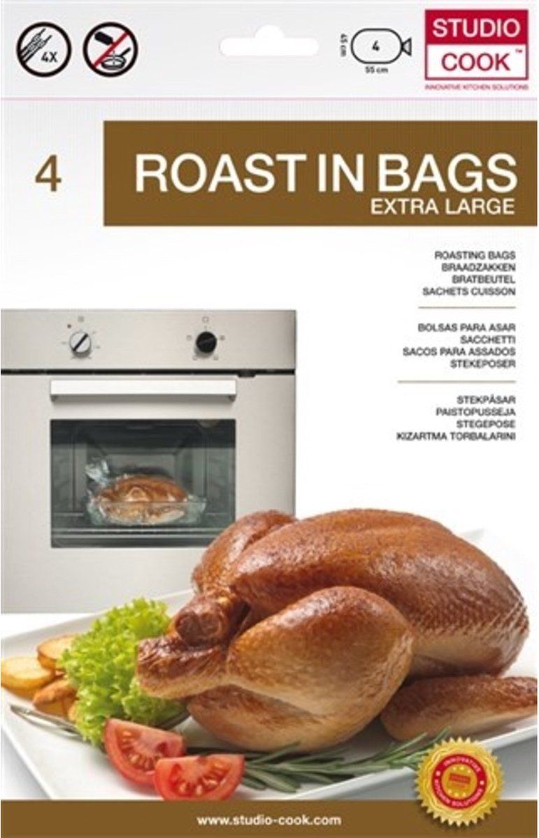 Studio Cook Braadzakken - Extra Large- 4 stuks
