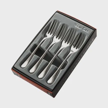 Robert Welch Radford set van 4 taartvorken uit rvs 16.3cm