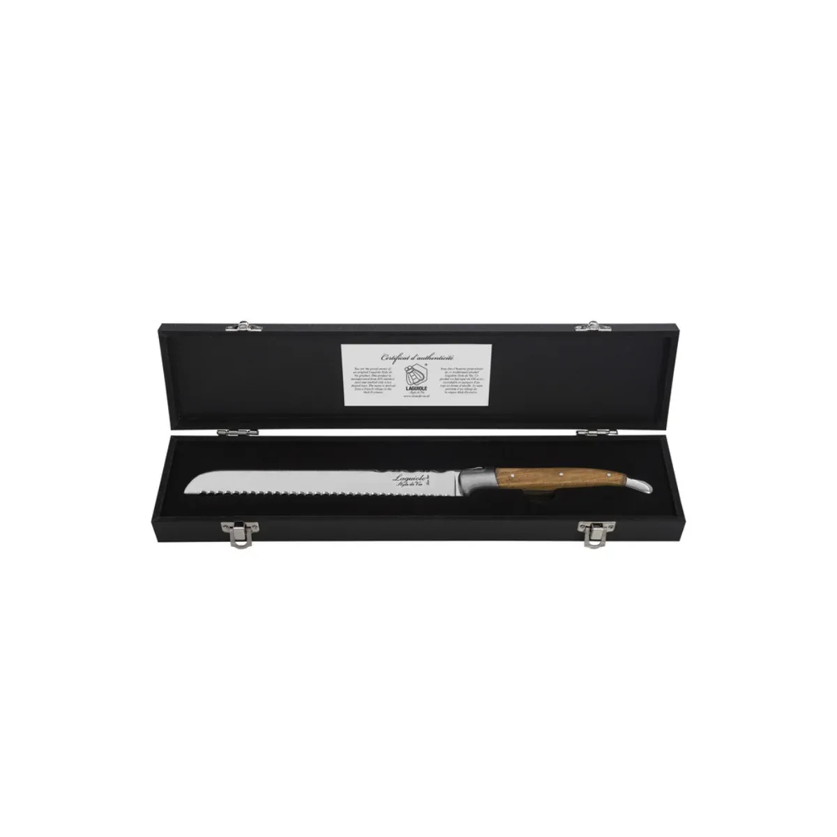 Laguiole Style de Vie Broodmes Luxury Line - Olijfhout