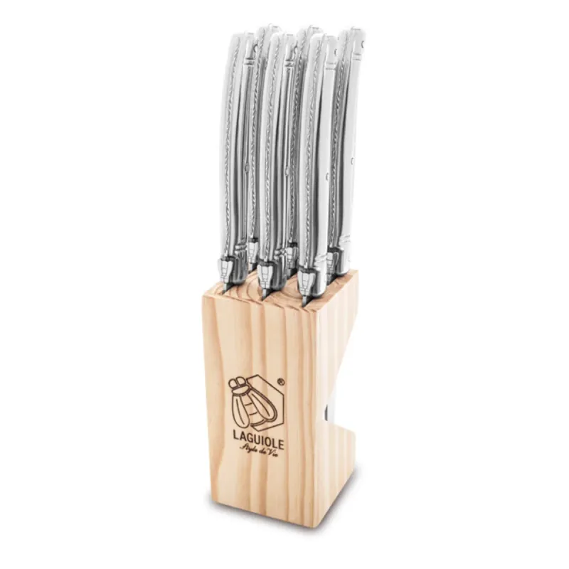 Laquiole  Style de Vie Steakmessen Premium Line - Set van 6 - RVS