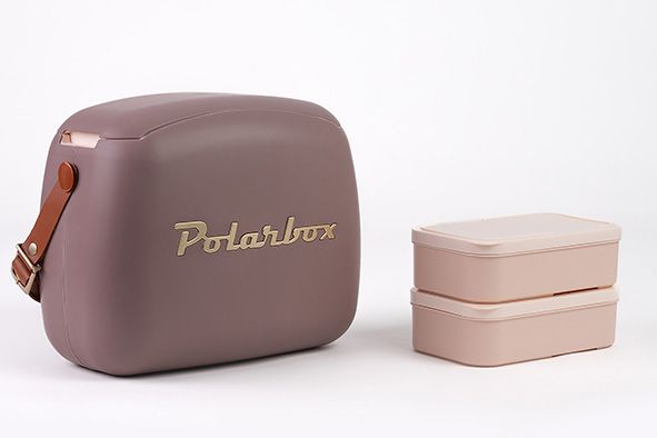 Polarbox Koelbox 6 lt met 2 lunchboxen Mauve