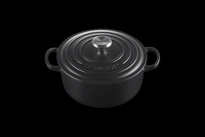 Le Creuset Braadpan rond 28 cm mat zwart