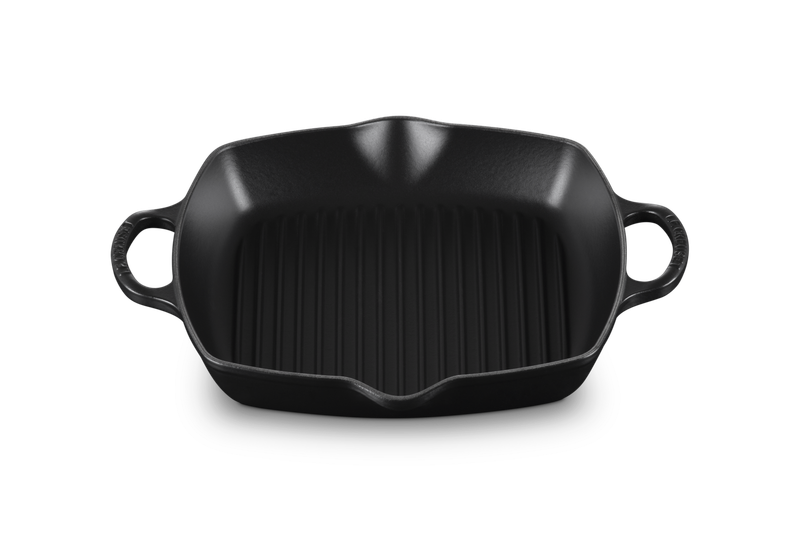 Le Creuset Grilpan vierkant hoog zwart