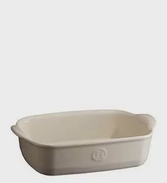Emile Henry Schaal rechthoekig 29.5 x 19 cm Argile -Creme