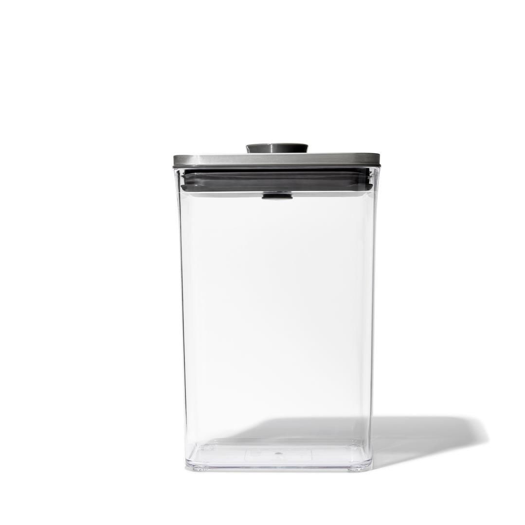 Oxo Good Grips  Voorraadbus 'POP SteeL' rechthoekig - medium (2,6 liter)