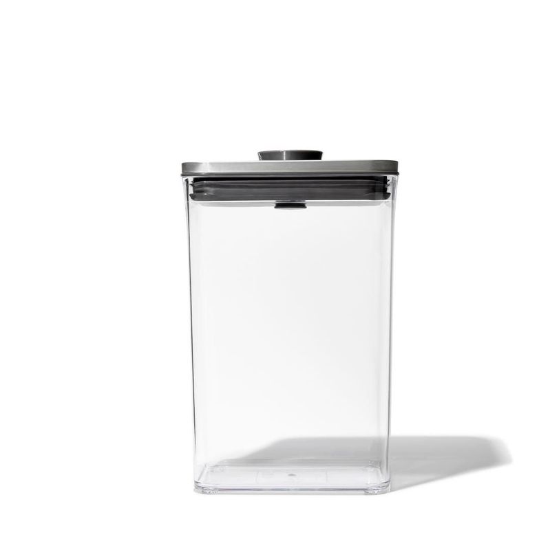 Oxo Good Grips  Voorraadbus 'POP SteeL' rechthoekig - medium (2,6 liter)