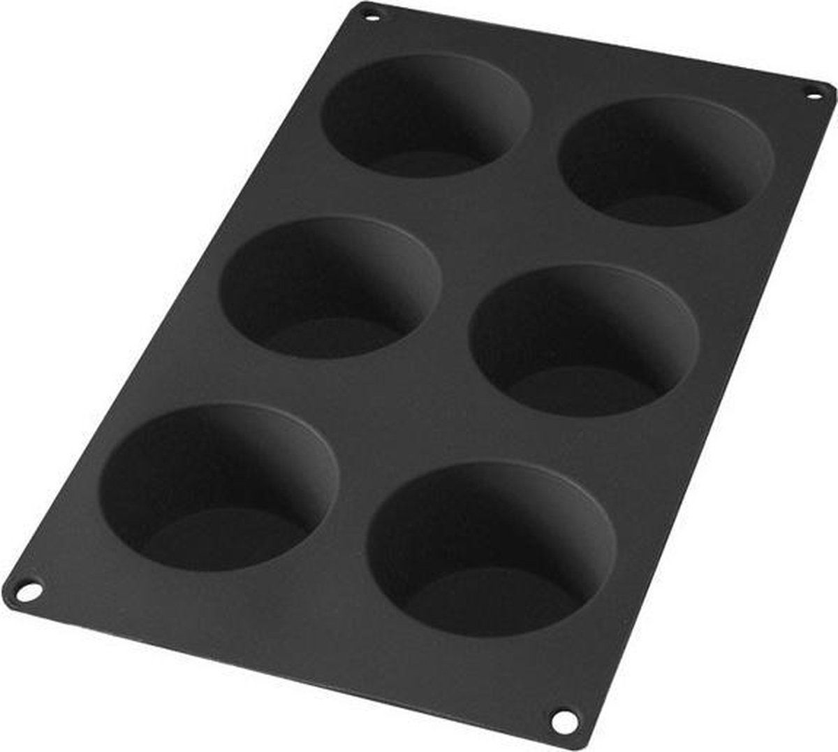 Lekue  Bakvorm - 6 Muffins - Siliconen - Black