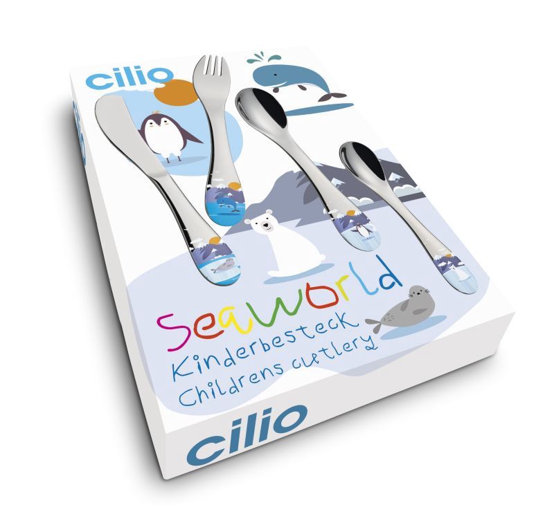 Cilio SEAWORLD kinderbestekset, 4-delig