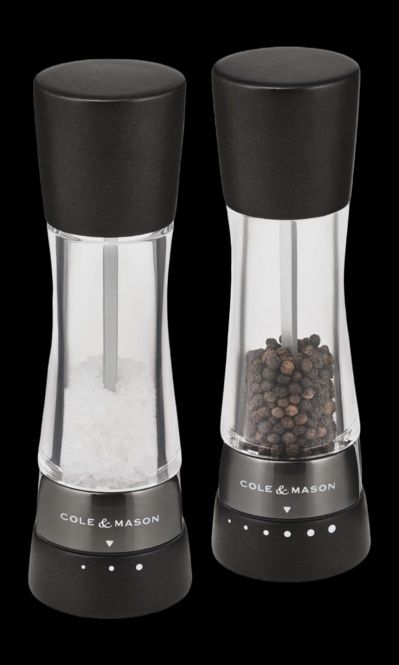 Cole en Mason Derwent Black wood peper/zoutstel
