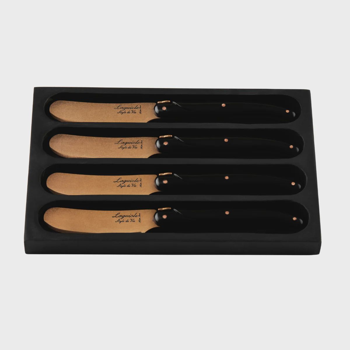 Laguiole Botermessen Prestige Line - Set van 4 - Koper Stonewash