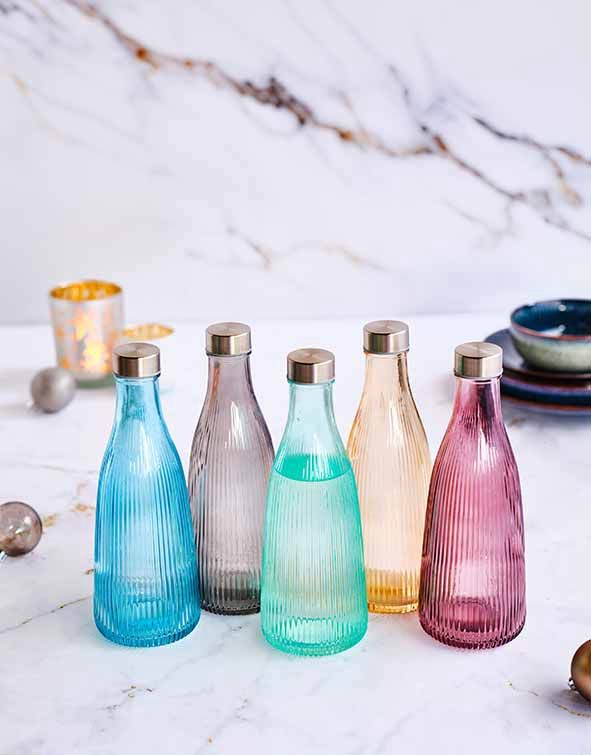 Cosy en Trendy Atla Fles met deksel 1 liter - Sparkling Champagne