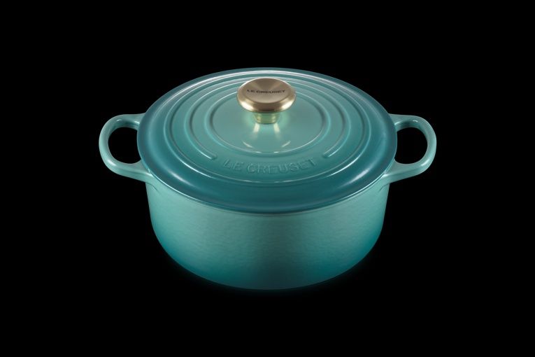 Le Creuset braadpan rond 24cm Blue Riviera