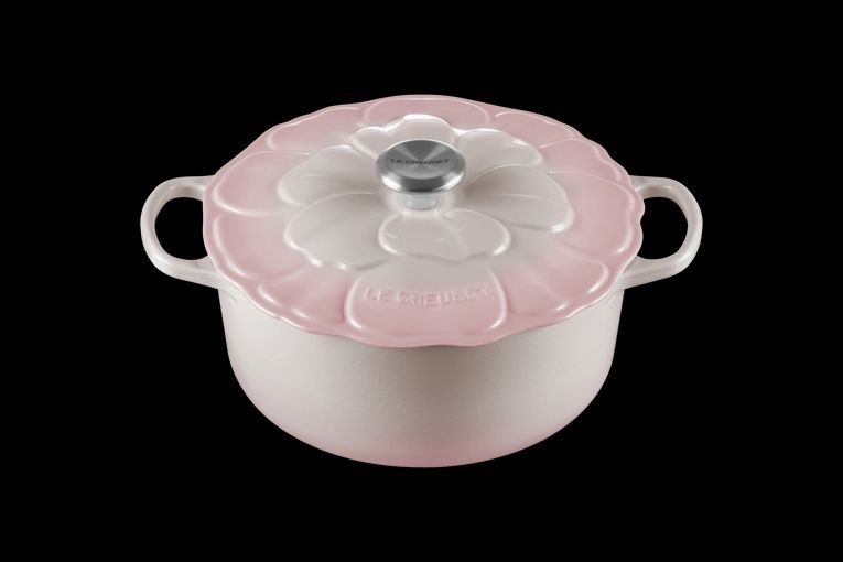 Bloesem Braadpan in Geëmailleerd Gietijzer shell pink 26cm