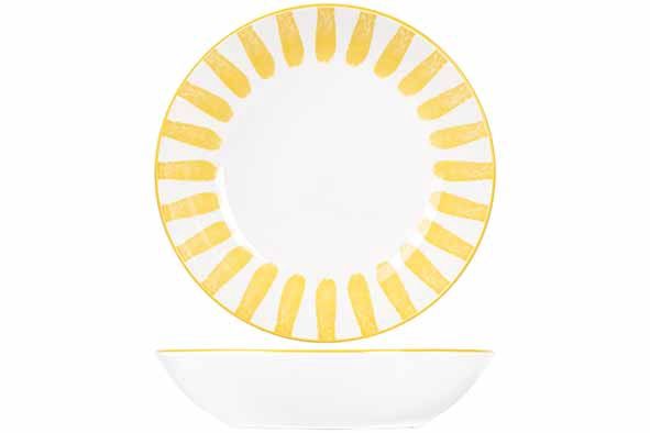 Cosy en Trendy Cabana Diep Bord 20 cm  - Geel