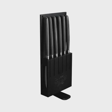 Pintinox Kobe messenblok uit hout met 6 steakmessen