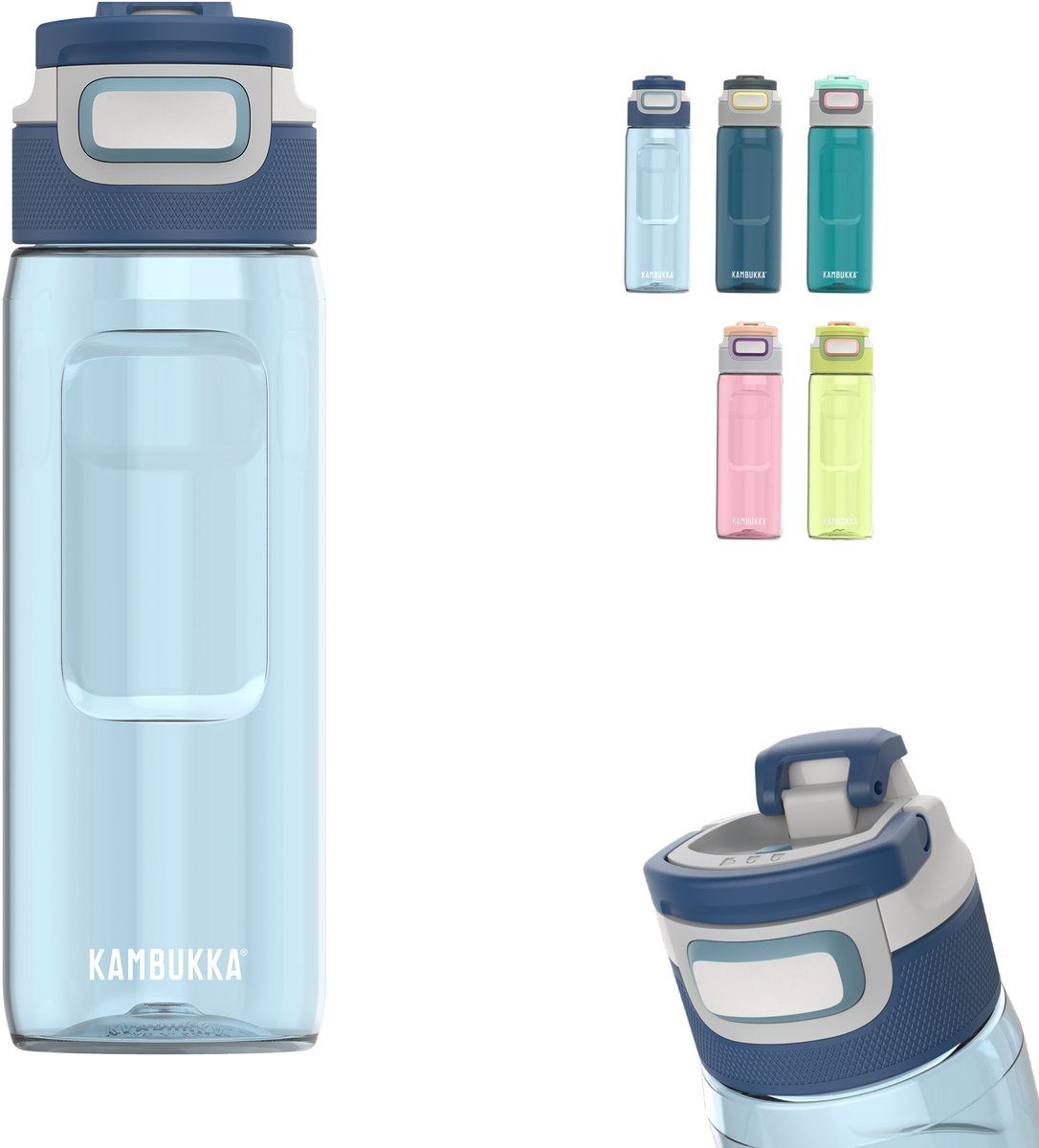 Kambukka Elton drinkfles 750ml - Crystal Blue