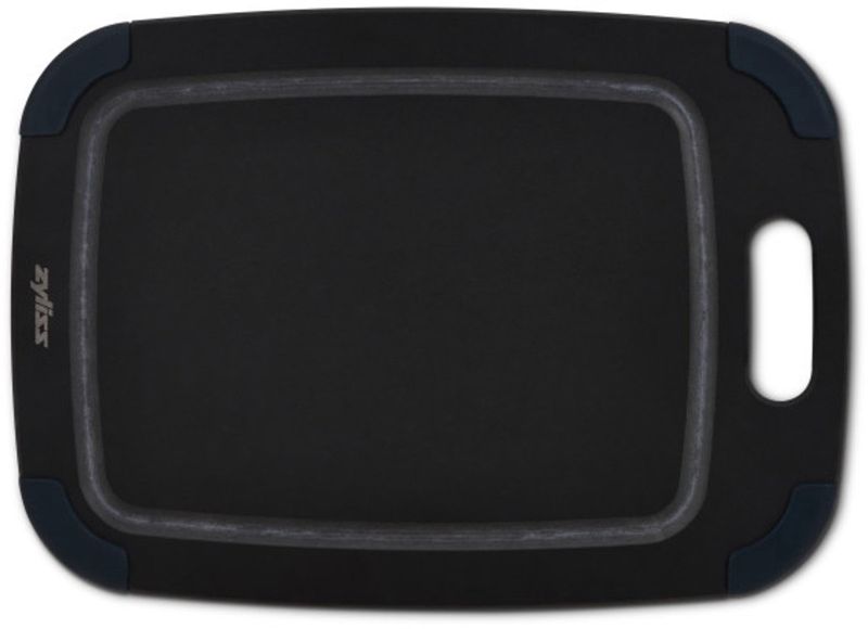 Zyliss Houtvezel Snijplank met sapgeul - 30 x 21.5 cm zwart