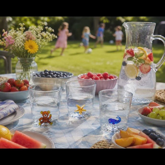 Basic Culinair drinkglas met flamingo