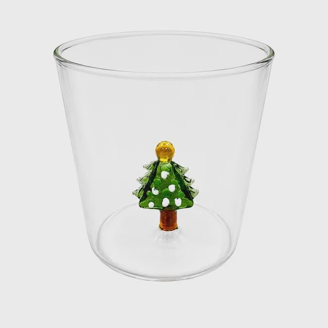 Basic Culinair drinkglas met kerstboom
