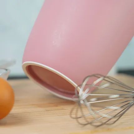 Westmark Mengkom met Antispatdeksel Roze/Wit – 1 Liter