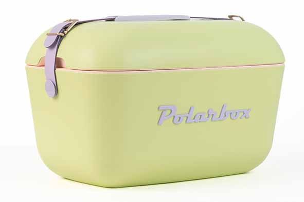 Polarbox Retro Koelbox -Lime - Lila – 20 Liter