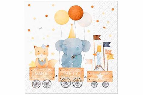 PAW servet Train of Joy - 20 stuks