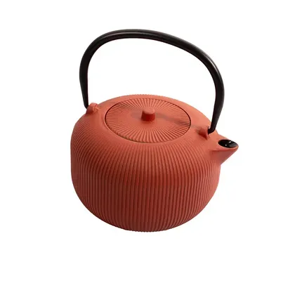 Theepot uit gietijzer met interne emaillaag 1L Burnt Orange